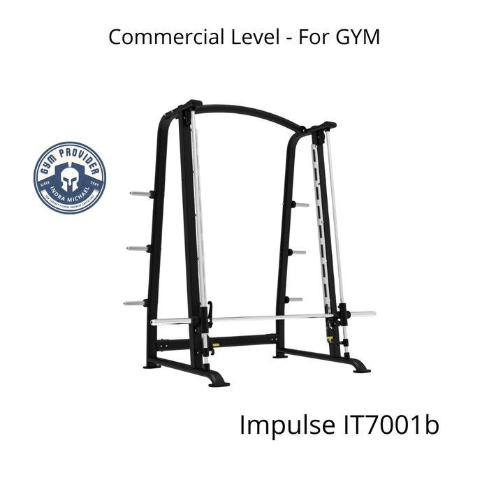 Impulse Smith Machine Commercial IT7001 untuk Gym besar dan kuat untuk pemakaian ribuan member di Indra Michael Fitness