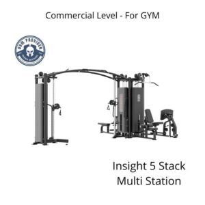 Insight 5 Stack Multi Station Commercial untuk Gym besar kuat untuk pemakaian ribuan member di Indra Michael Fitness