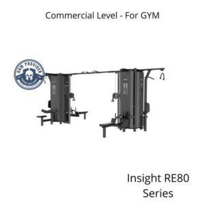 Insight 8 Stack Multi-Station Commercial RE80 Series untuk Gym besar kuat untuk pemakaian ribuan member Jogging di Indra Michael Fitness