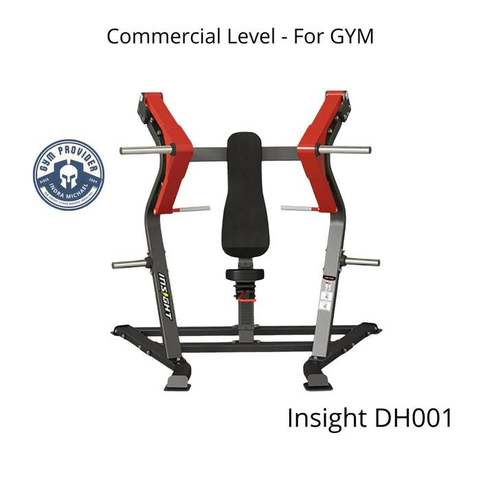 Insight Chest Press Commercial DH001 untuk Gym besar kuat untuk pemakaian ribuan member di Indra Michael Fitness