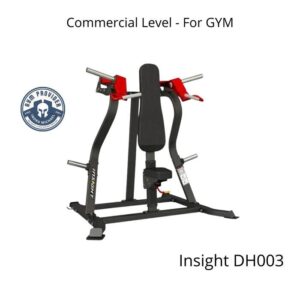Insight Shoulder Press Commercial DH003 untuk Gym besar kuat untuk pemakaian ribuan member di Indra Michael Fitness